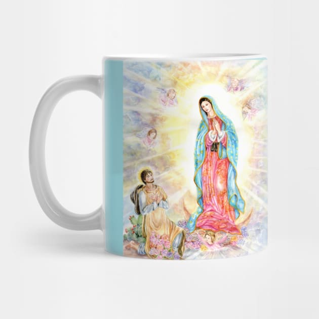 The Virgin of Guadalupe with St Juan Diego by cristinahansen